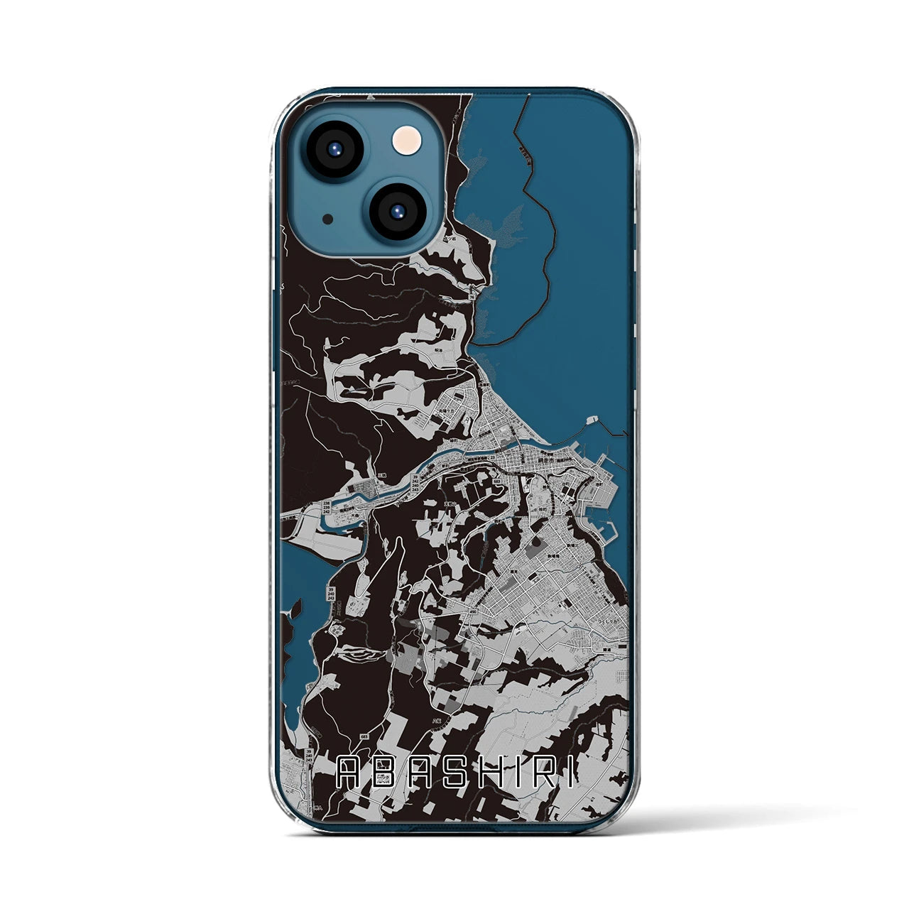 【網走(北海道)】地図柄iPhoneケース(クリアタイプ)