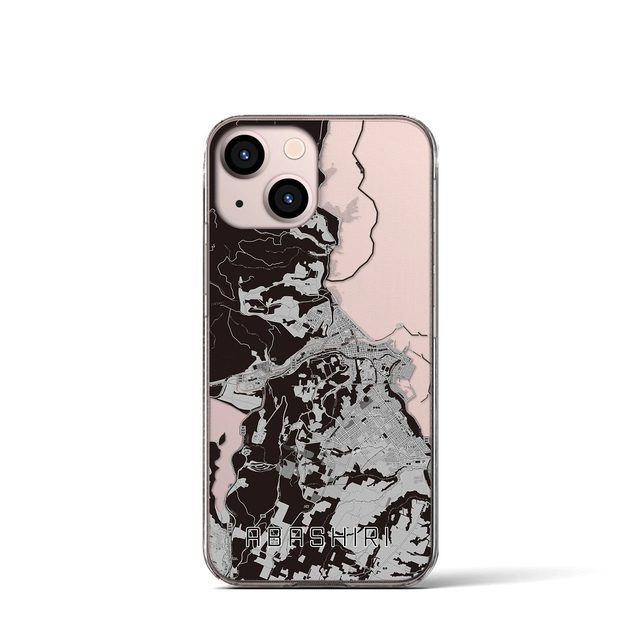 【網走(北海道)】地図柄iPhoneケース(クリアタイプ)