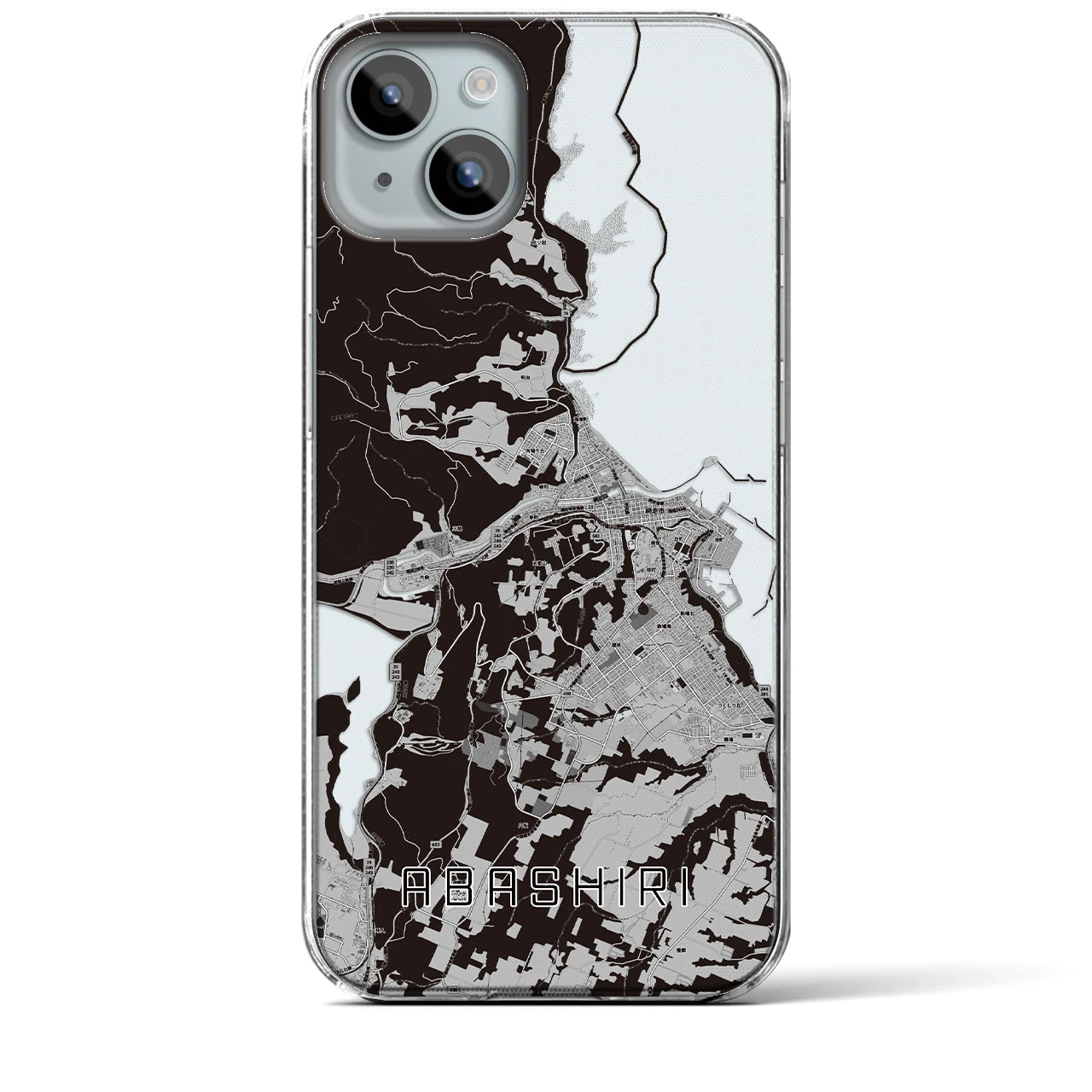 【網走(北海道)】地図柄iPhoneケース(クリアタイプ)