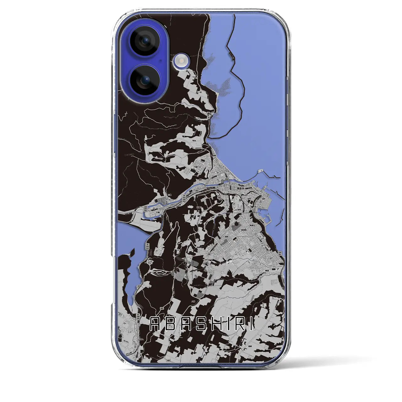 【網走(北海道)】地図柄iPhoneケース(クリアタイプ)