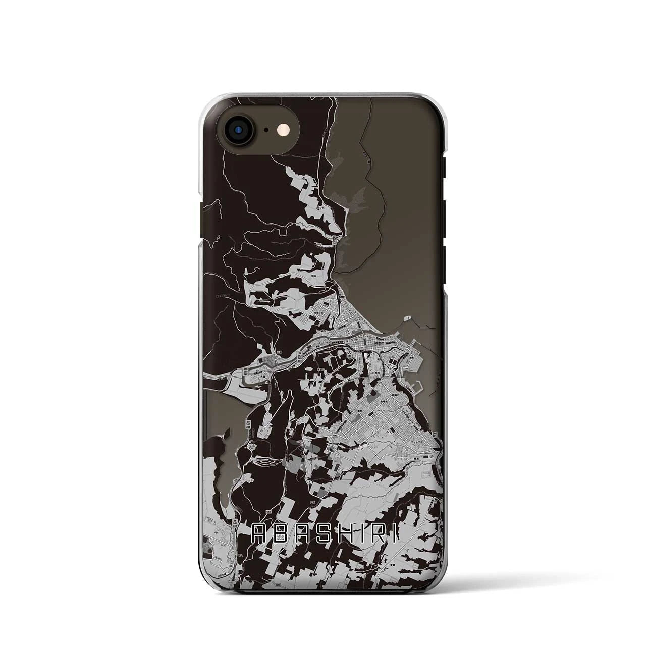 【網走(北海道)】地図柄iPhoneケース(クリアタイプ)