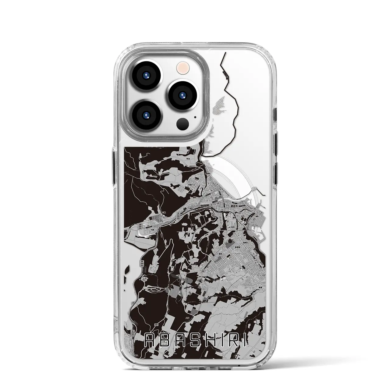 【網走(北海道)】地図柄iPhoneケース(MagSafeタイプ)