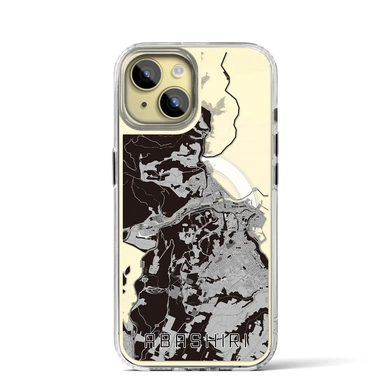 【網走(北海道)】地図柄iPhoneケース(MagSafeタイプ)