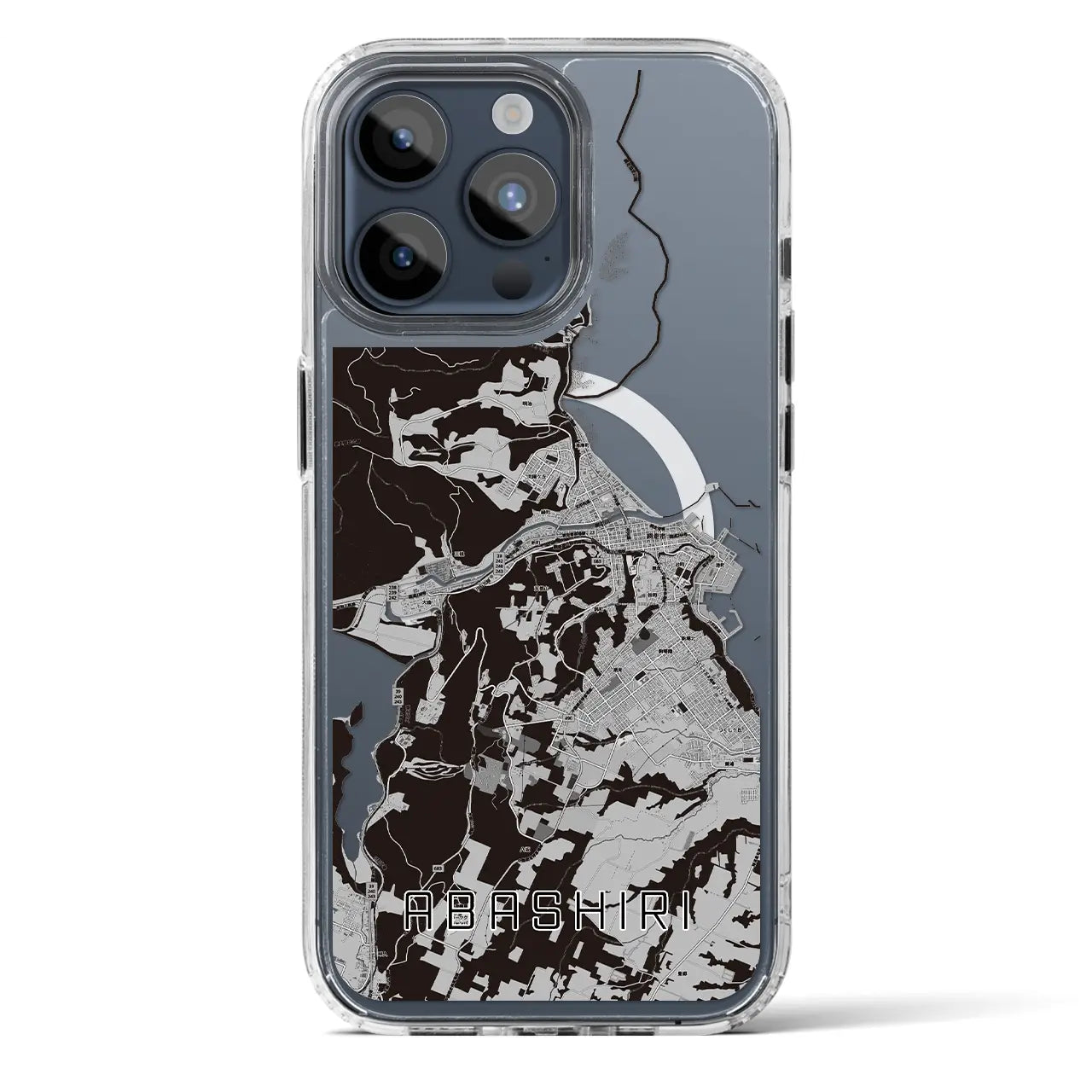 【網走(北海道)】地図柄iPhoneケース(MagSafeタイプ)