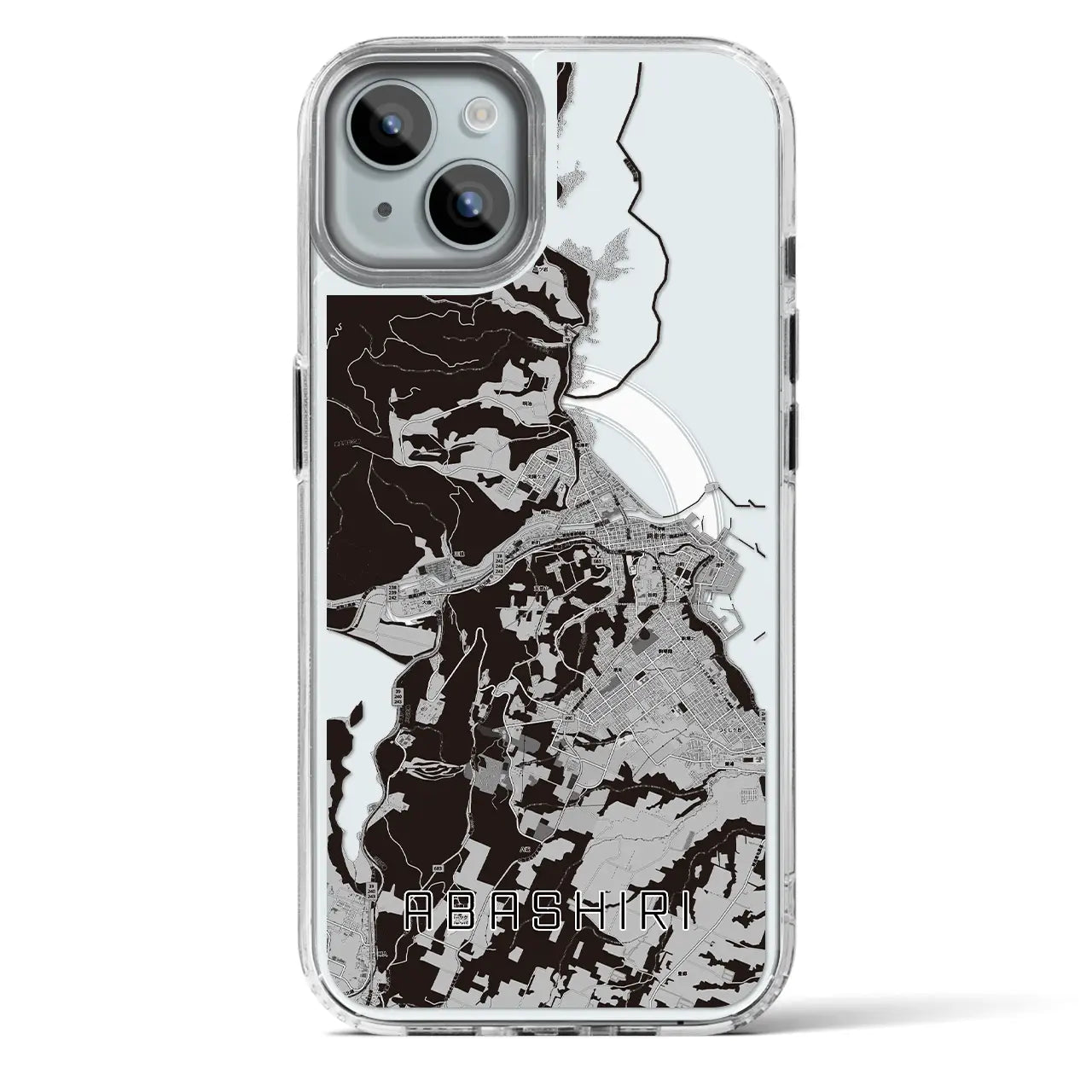 【網走(北海道)】地図柄iPhoneケース(MagSafeタイプ)