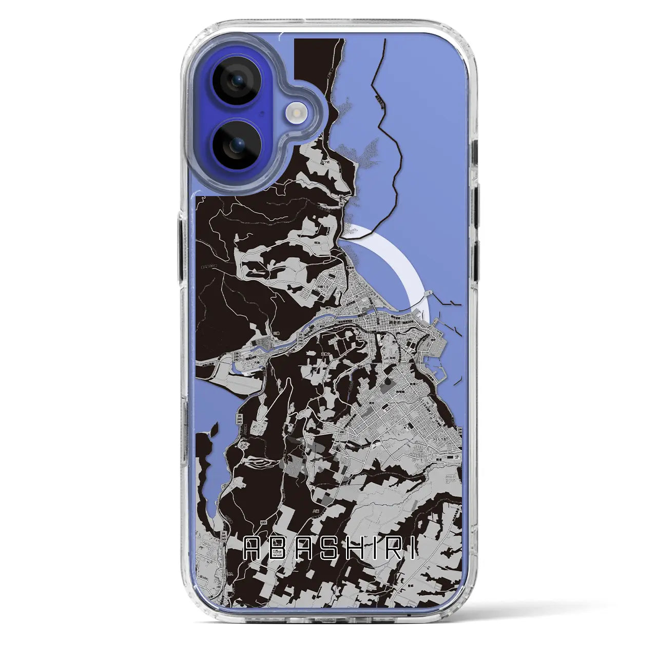 【網走(北海道)】地図柄iPhoneケース(MagSafeタイプ)