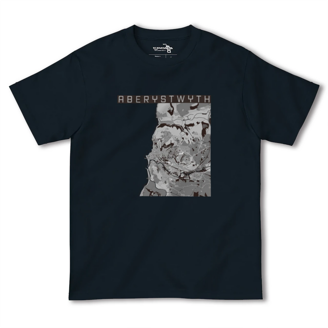 【アベリストウィス(イギリス)】地図柄ヘビーウェイトTシャツ