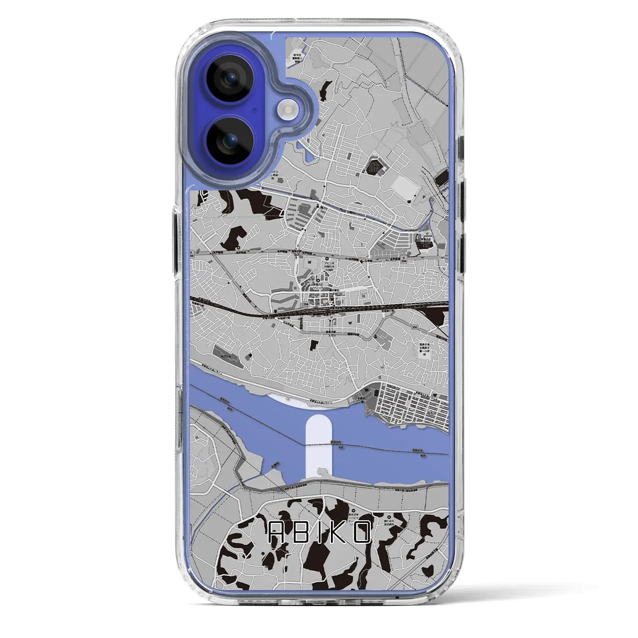 【我孫子(千葉県)】地図柄iPhoneケース(MagSafeタイプ)