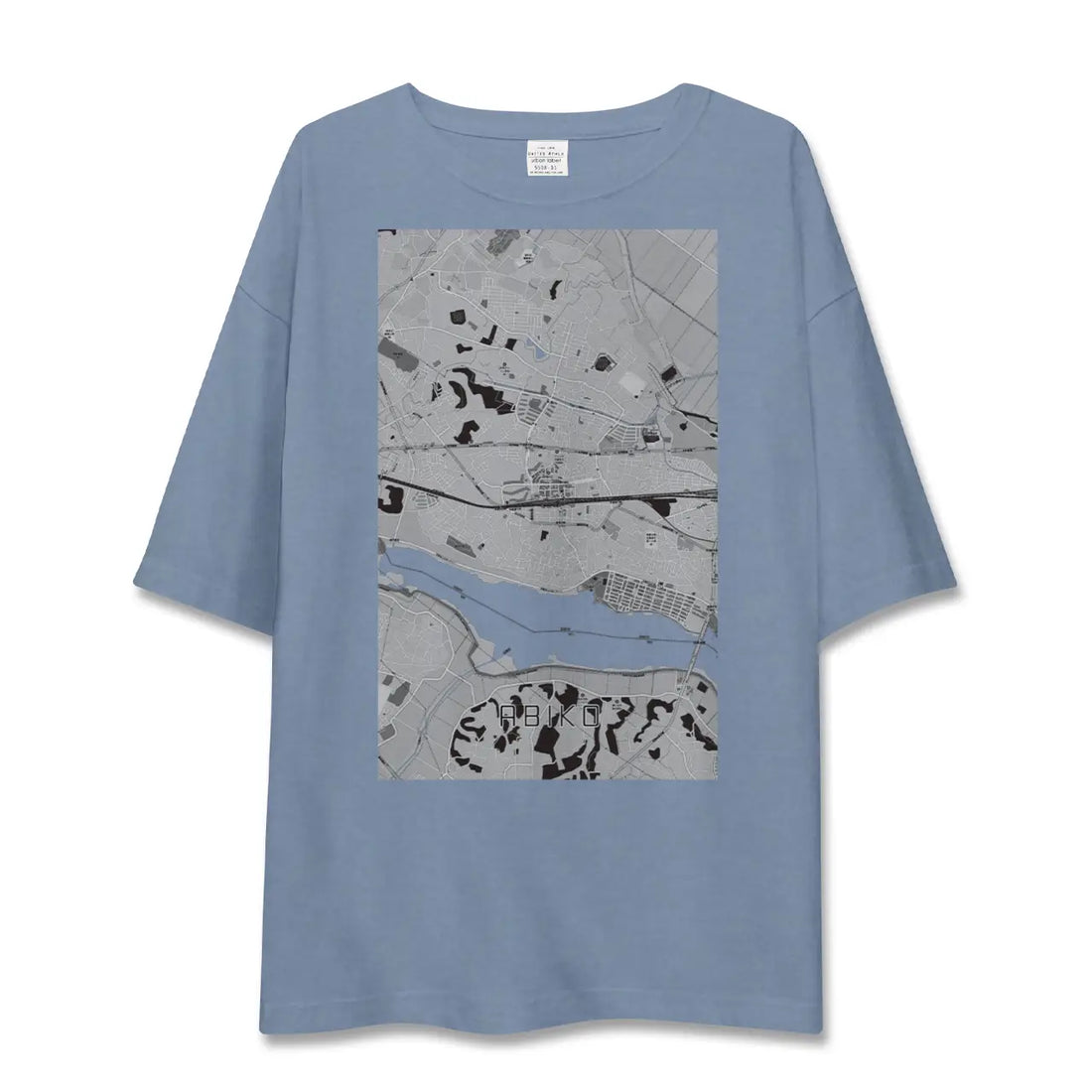 【我孫子(千葉県)】地図柄ビッグシルエットTシャツ