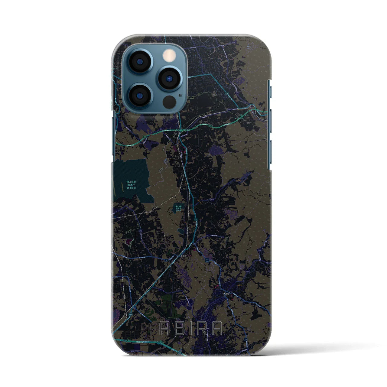 【安平(北海道)】地図柄iPhoneケース(バックカバータイプ)