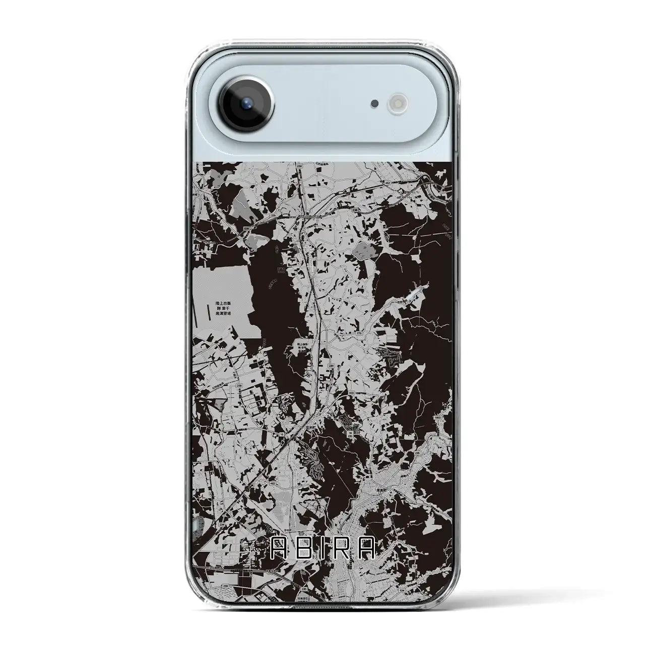 【安平(北海道)】地図柄iPhoneケース(クリアタイプ)