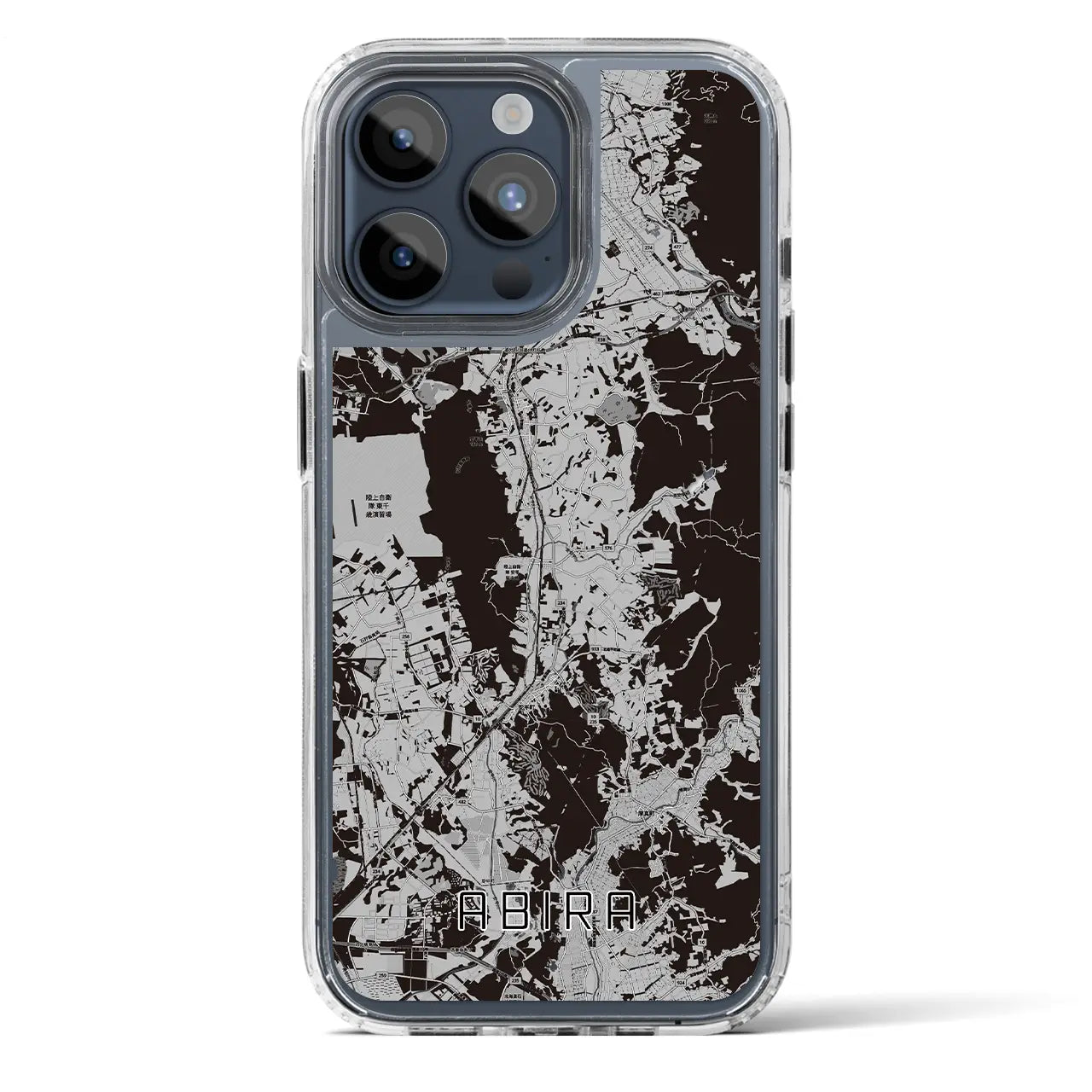 【安平(北海道)】地図柄iPhoneケース(MagSafeタイプ)