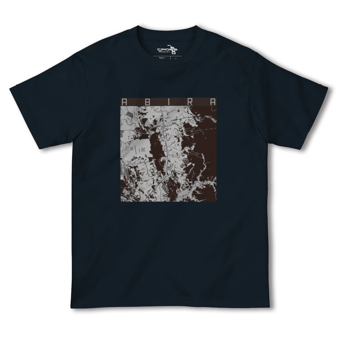 【安平(北海道)】地図柄ヘビーウェイトTシャツ