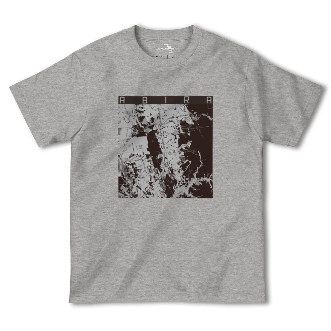 【安平(北海道)】地図柄ヘビーウェイトTシャツ