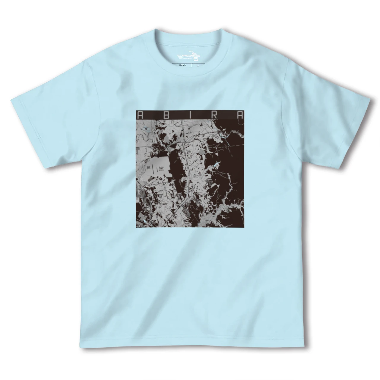 【安平(北海道)】地図柄ヘビーウェイトTシャツ