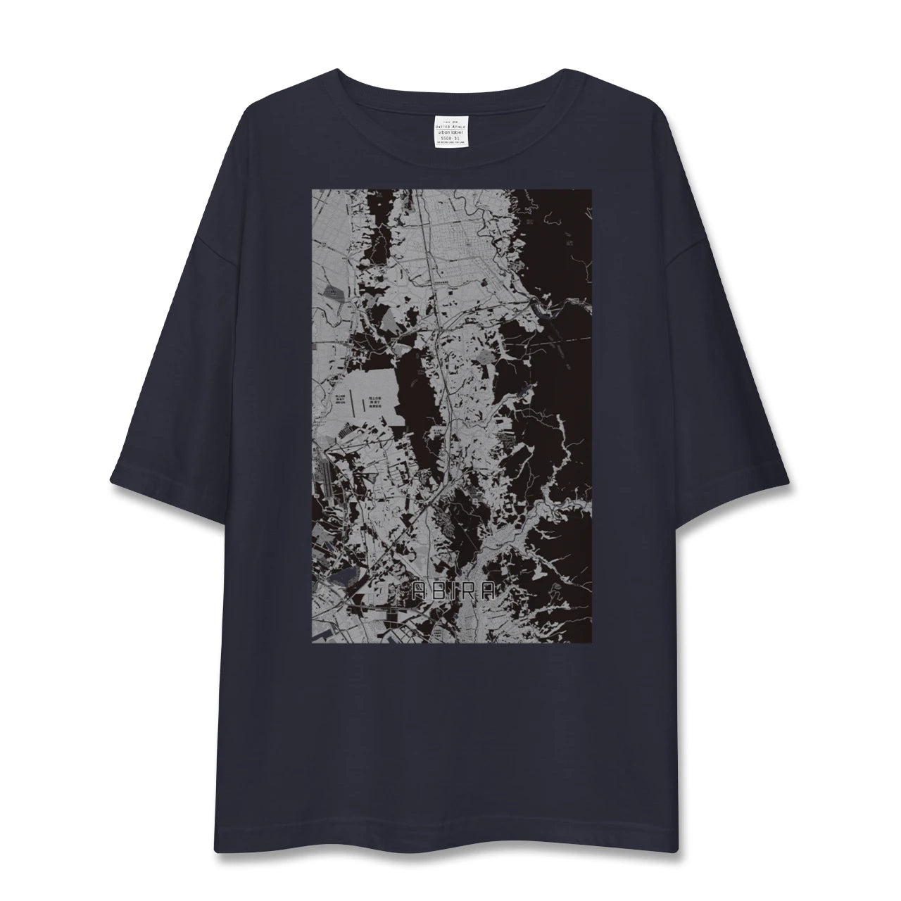 【安平(北海道)】地図柄ビッグシルエットTシャツ