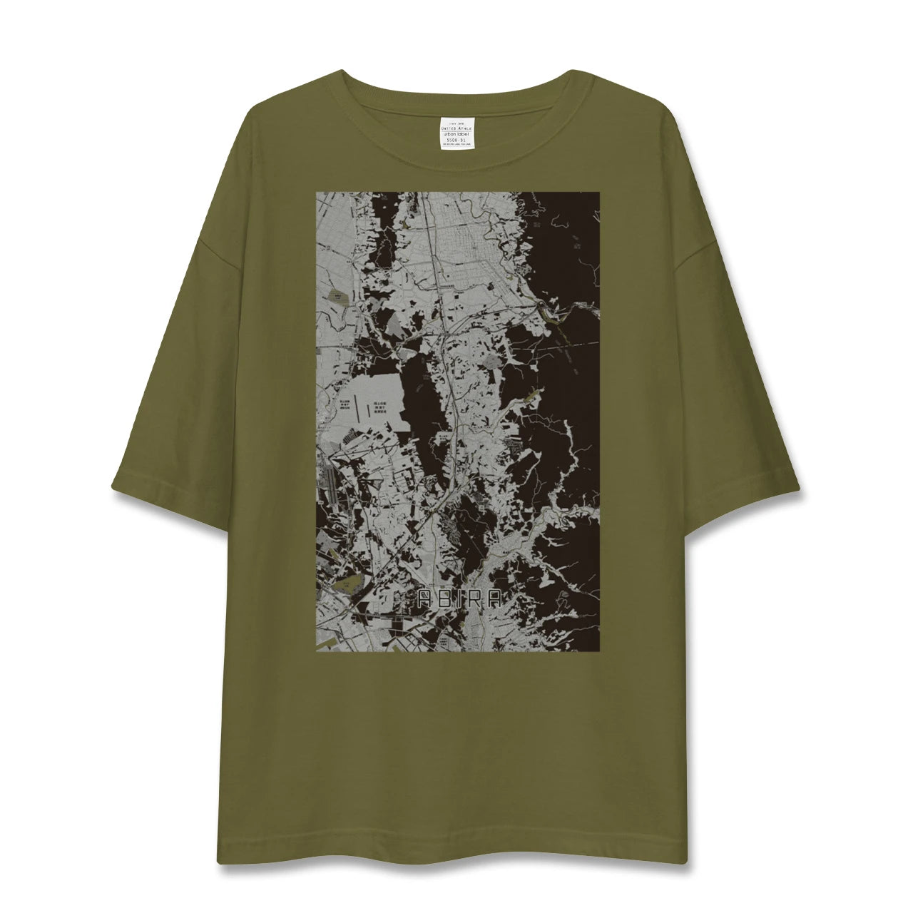 【安平(北海道)】地図柄ビッグシルエットTシャツ