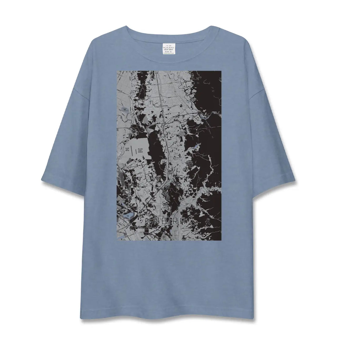 【安平(北海道)】地図柄ビッグシルエットTシャツ