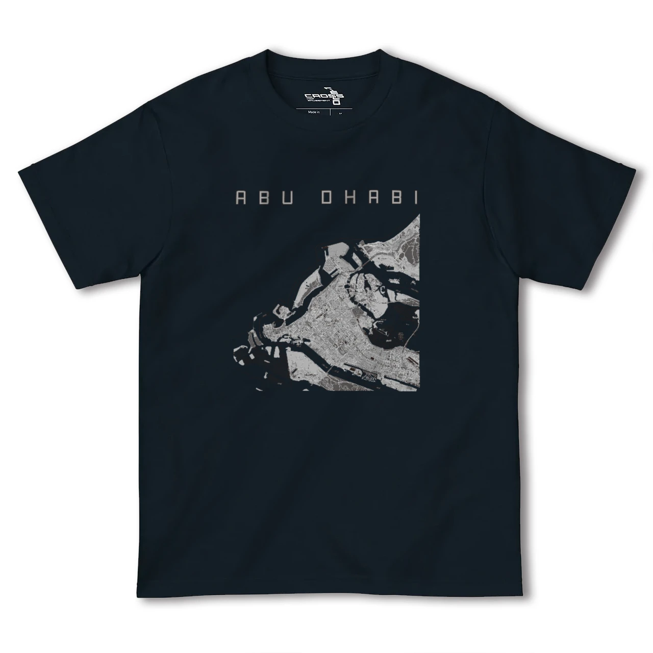 【アブダビ(アラブ首長国連邦)】地図柄ヘビーウェイトTシャツ