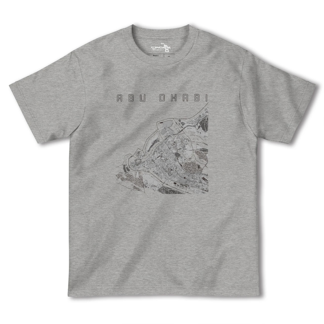 【アブダビ(アラブ首長国連邦)】地図柄ヘビーウェイトTシャツ