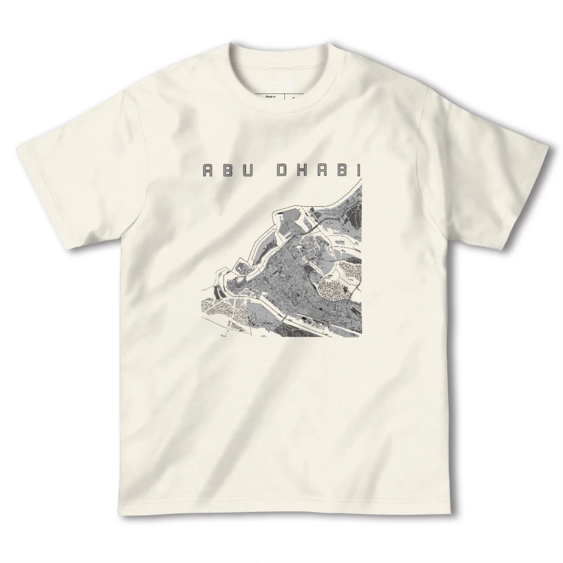 【アブダビ(アラブ首長国連邦)】地図柄ヘビーウェイトTシャツ