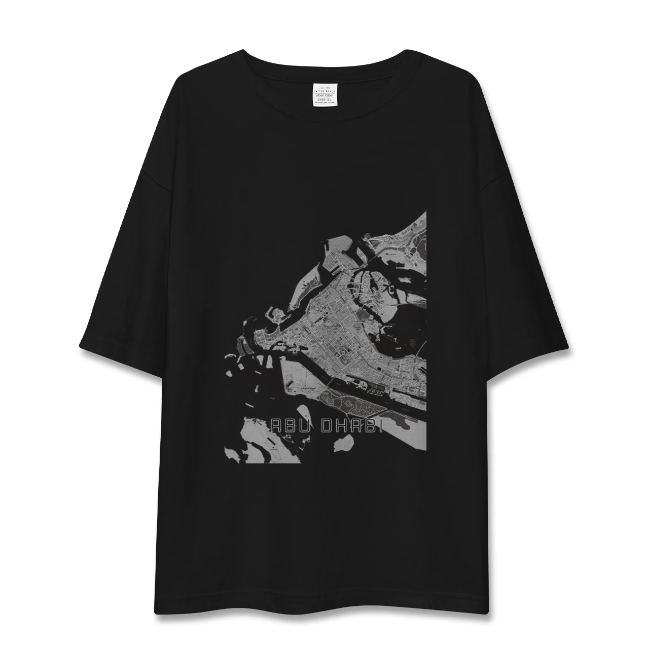【アブダビ(アラブ首長国連邦)】地図柄ビッグシルエットTシャツ