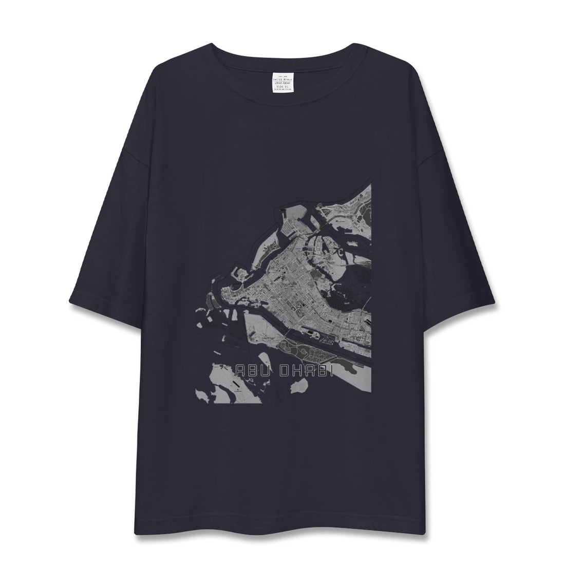 【アブダビ(アラブ首長国連邦)】地図柄ビッグシルエットTシャツ