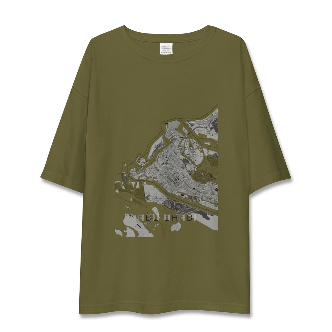 【アブダビ(アラブ首長国連邦)】地図柄ビッグシルエットTシャツ