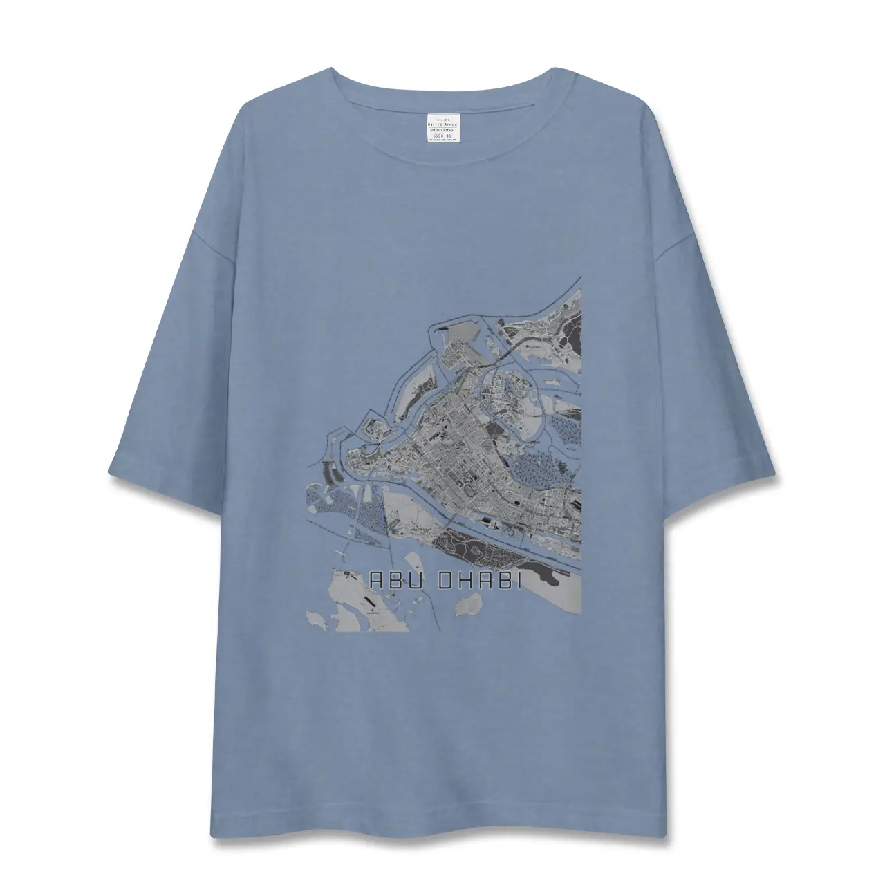 【アブダビ(アラブ首長国連邦)】地図柄ビッグシルエットTシャツ