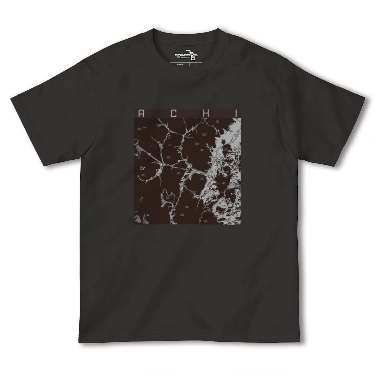 【阿智(長野県)】地図柄ヘビーウェイトTシャツ