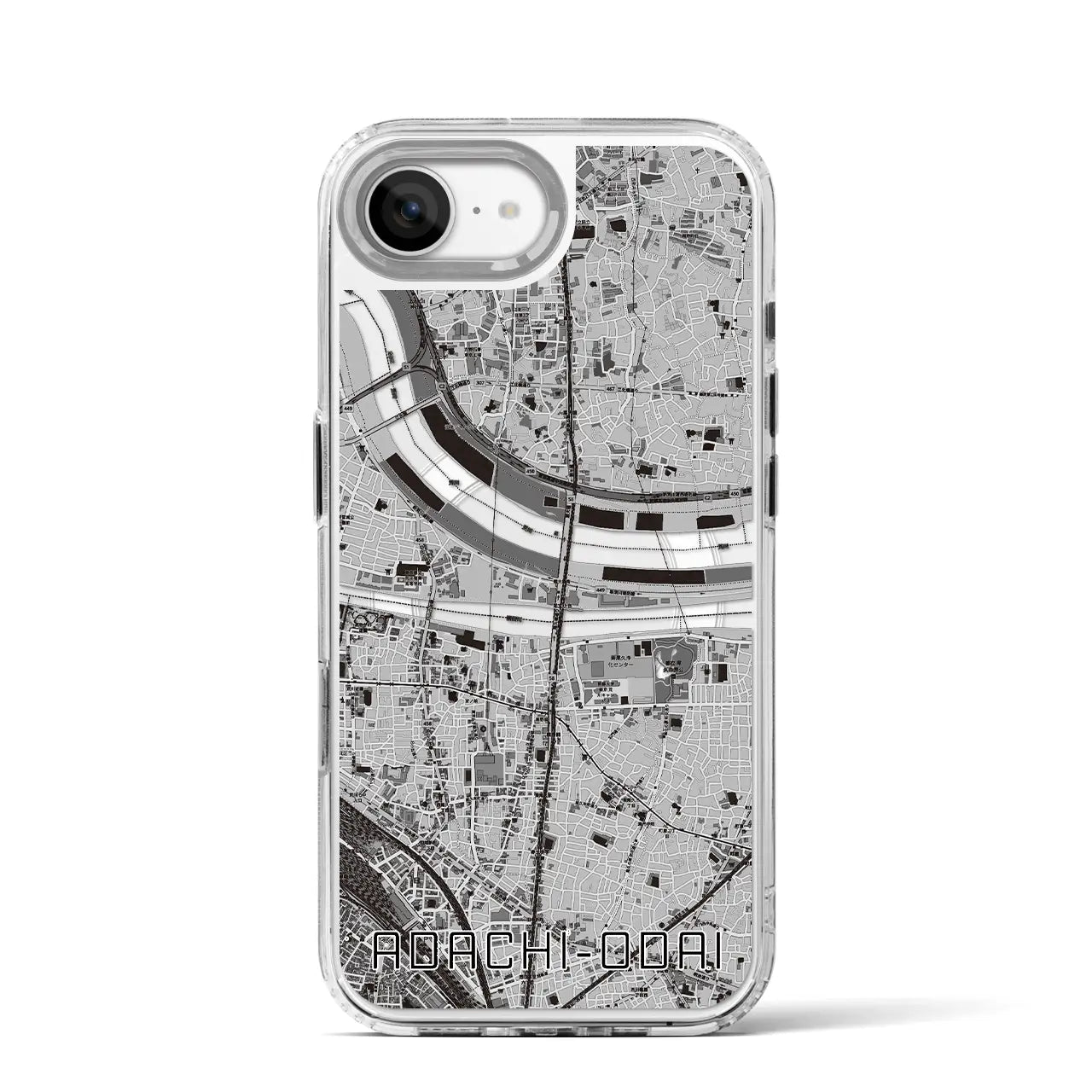 【足立小台(東京都)】地図柄iPhoneケース(MagSafeタイプ)