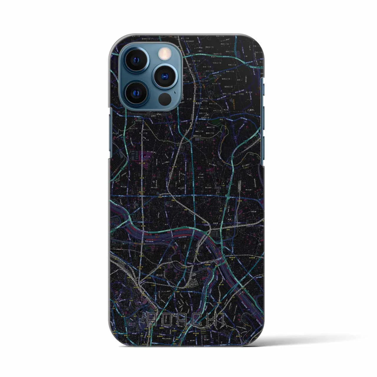 【足立(東京都)】地図柄iPhoneケース(バックカバータイプ)