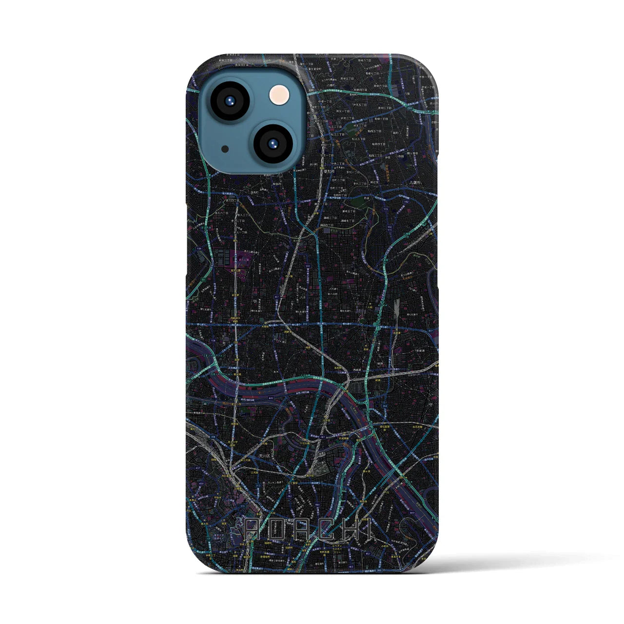 【足立(東京都)】地図柄iPhoneケース(バックカバータイプ)