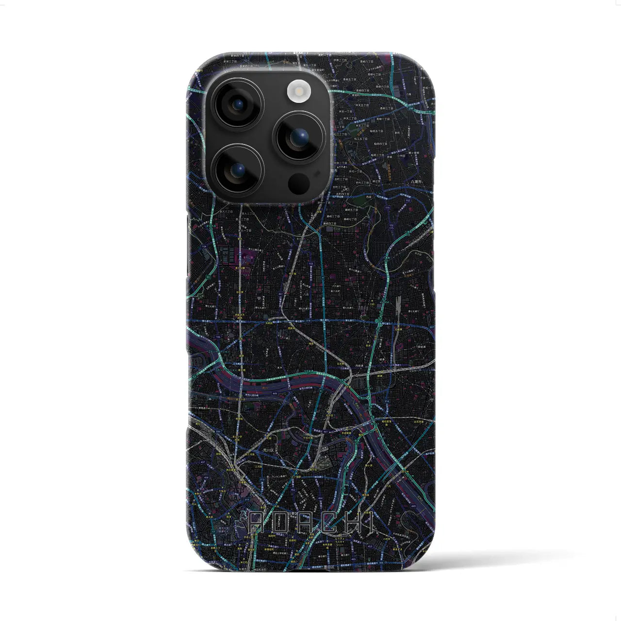 【足立(東京都)】地図柄iPhoneケース(バックカバータイプ)