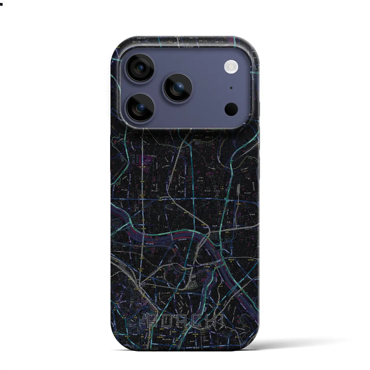 【足立(東京都)】地図柄iPhoneケース(バックカバータイプ)