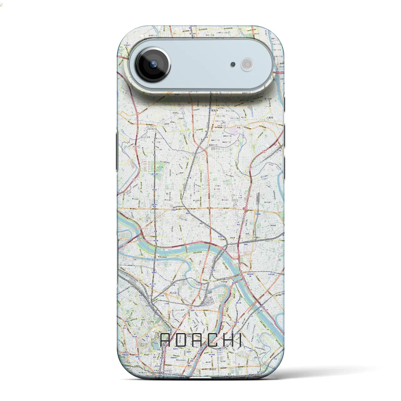 【足立(東京都)】地図柄iPhoneケース(バックカバータイプ)