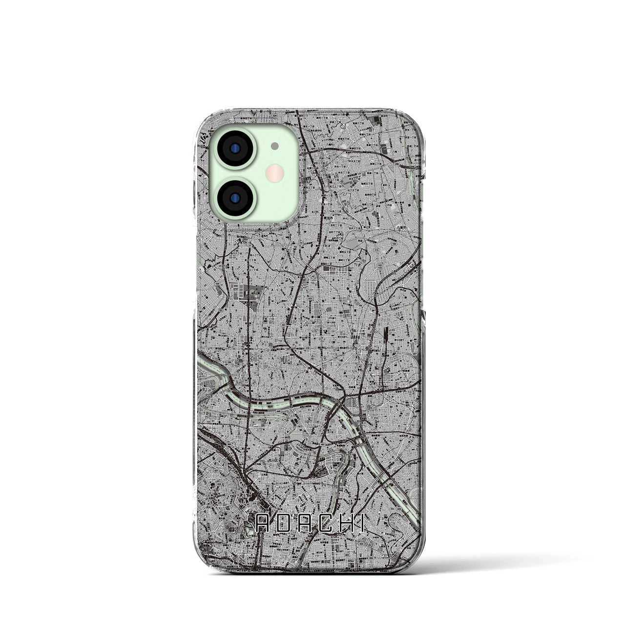 【足立(東京都)】地図柄iPhoneケース(クリアタイプ)