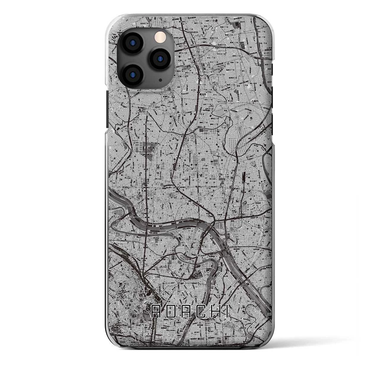 【足立(東京都)】地図柄iPhoneケース(クリアタイプ)