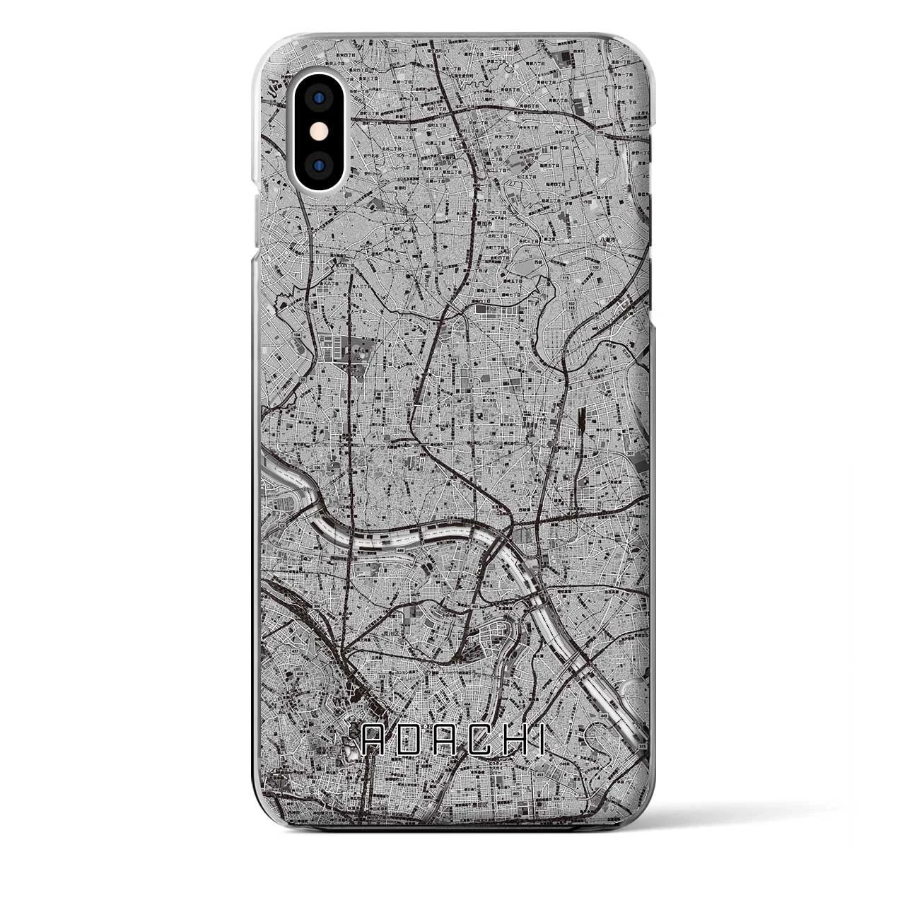 【足立(東京都)】地図柄iPhoneケース(クリアタイプ)