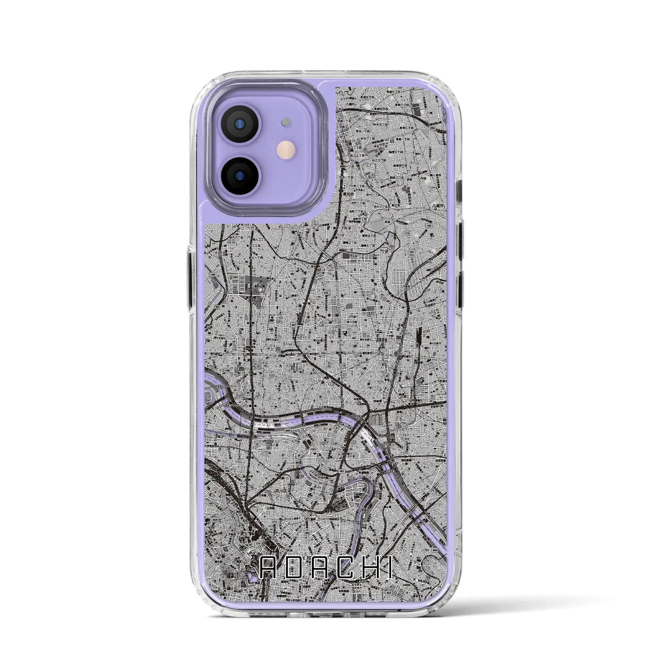 【足立(東京都)】地図柄iPhoneケース(MagSafeタイプ)