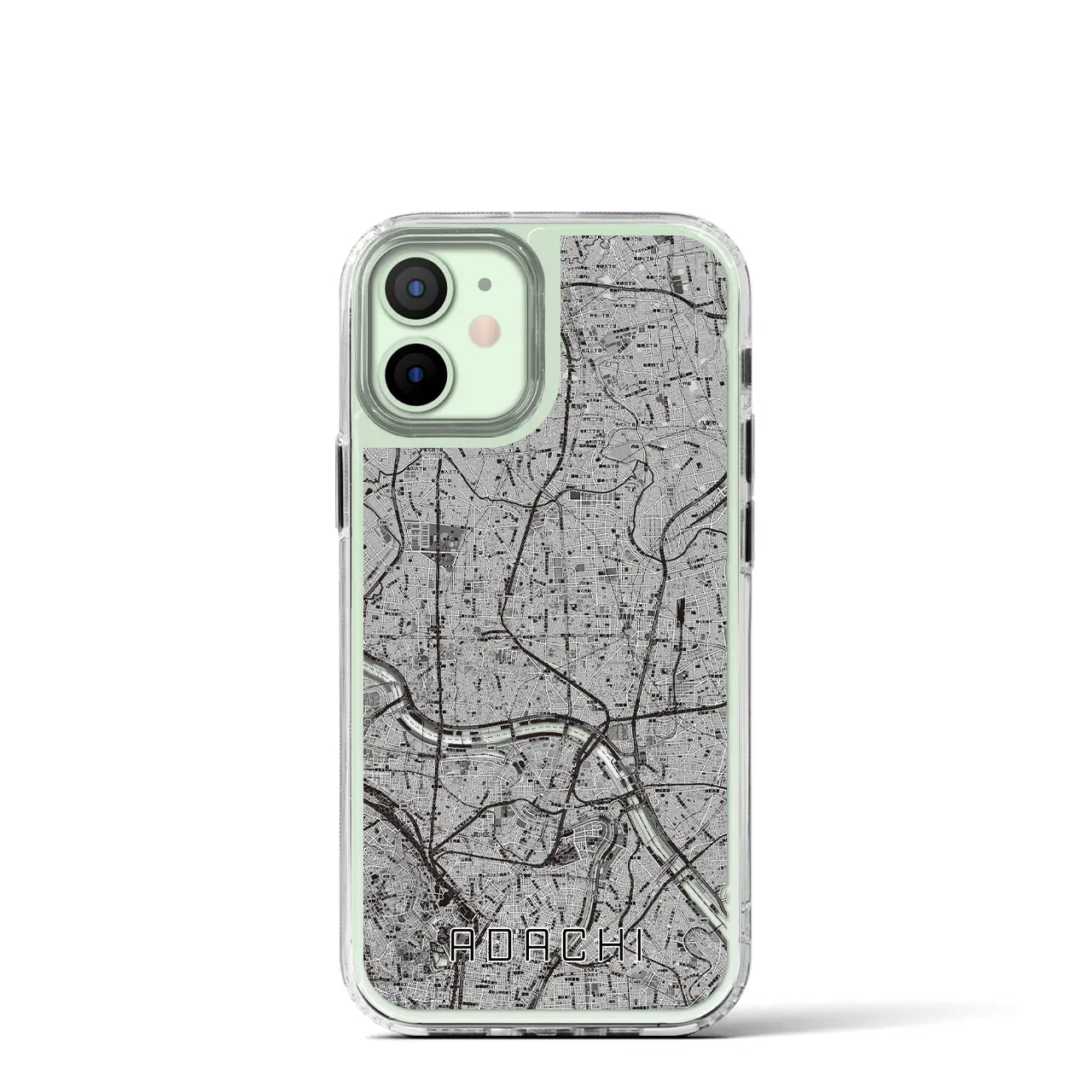 【足立(東京都)】地図柄iPhoneケース(MagSafeタイプ)