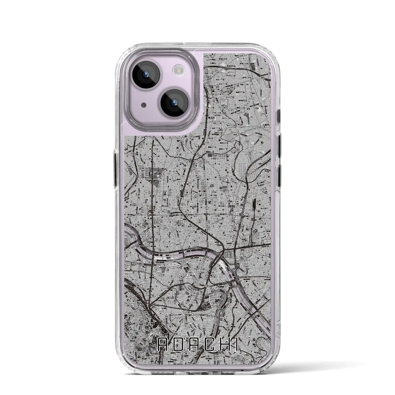 【足立(東京都)】地図柄iPhoneケース(MagSafeタイプ)