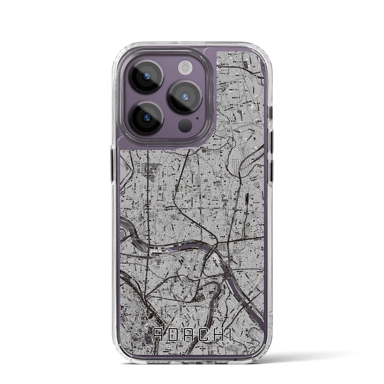 【足立(東京都)】地図柄iPhoneケース(MagSafeタイプ)