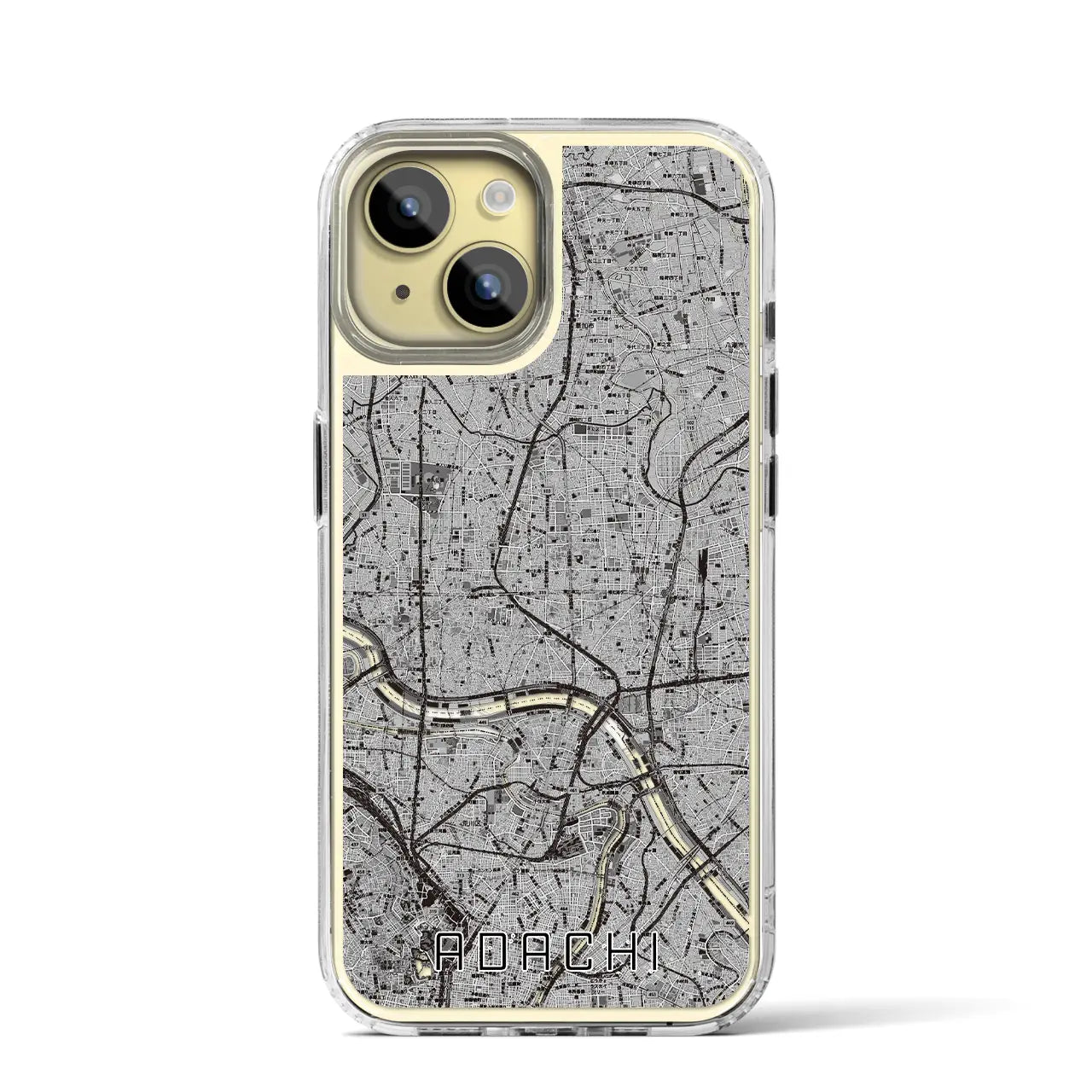 【足立(東京都)】地図柄iPhoneケース(MagSafeタイプ)
