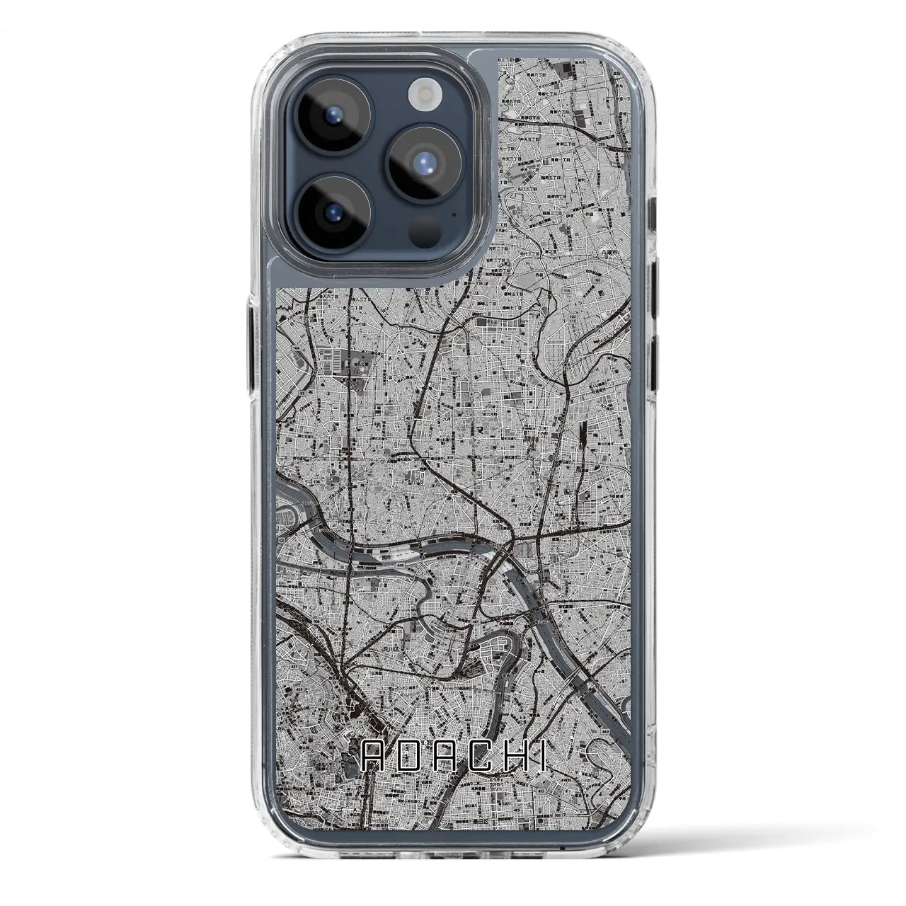 【足立(東京都)】地図柄iPhoneケース(MagSafeタイプ)