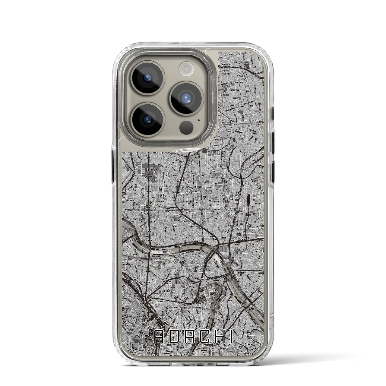 【足立(東京都)】地図柄iPhoneケース(MagSafeタイプ)