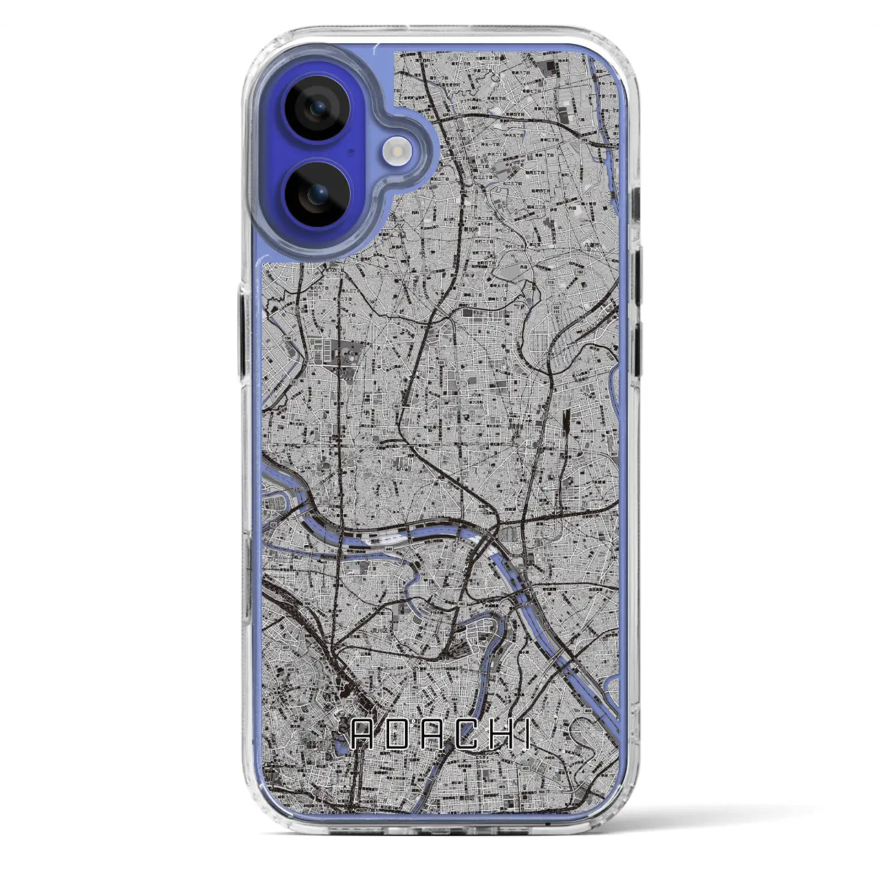 【足立(東京都)】地図柄iPhoneケース(MagSafeタイプ)