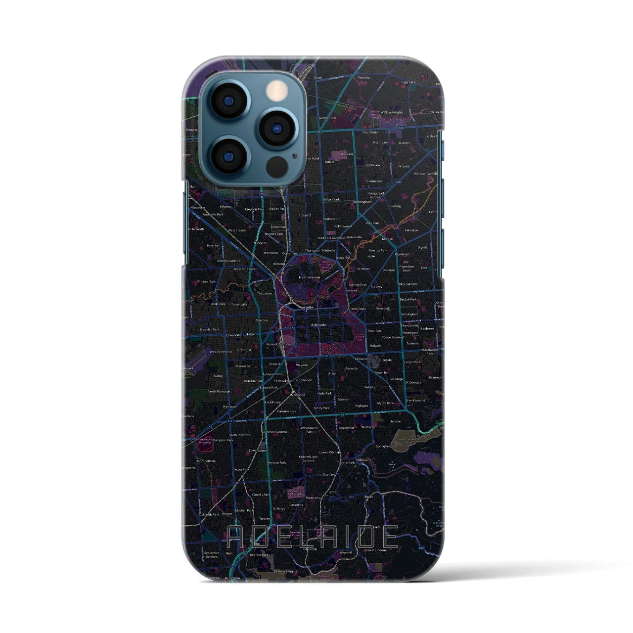 【アデレード(オーストラリア)】地図柄iPhoneケース(バックカバータイプ)