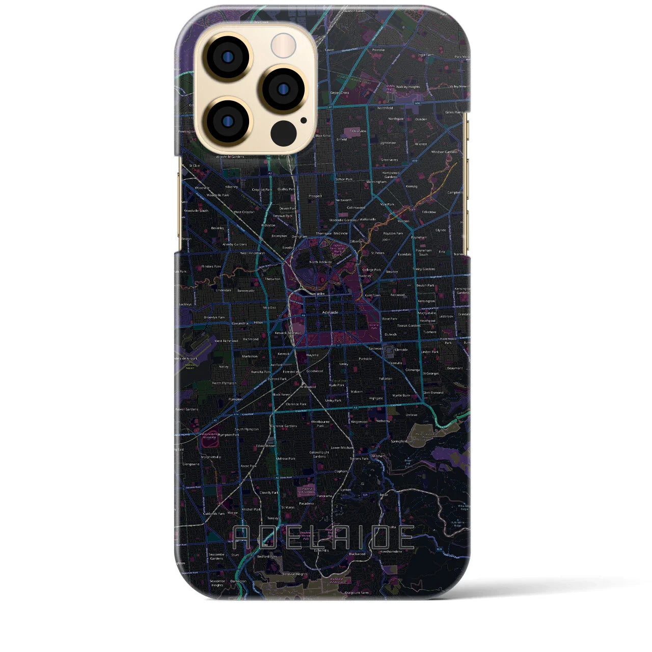 【アデレード(オーストラリア)】地図柄iPhoneケース(バックカバータイプ)