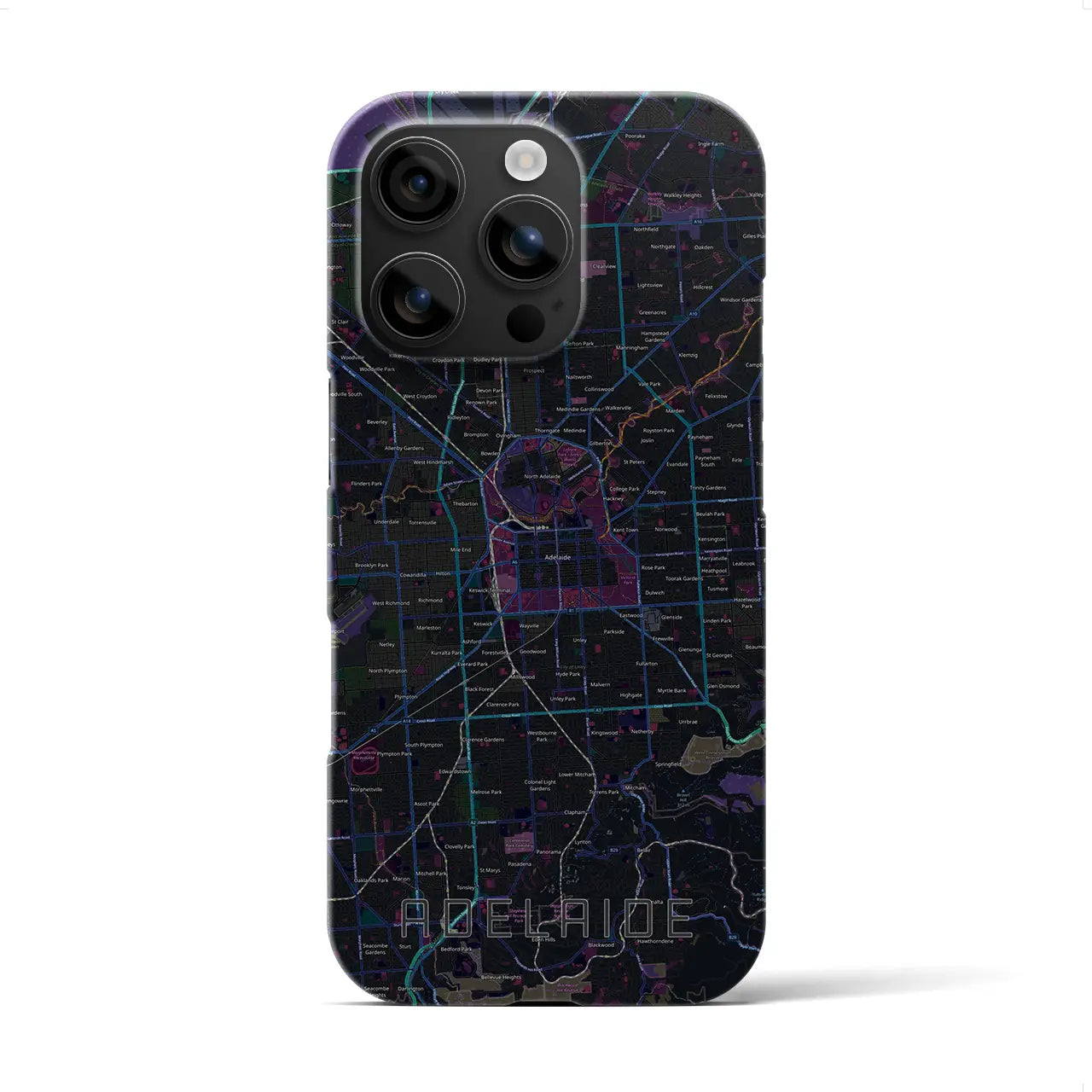 【アデレード(オーストラリア)】地図柄iPhoneケース(バックカバータイプ)